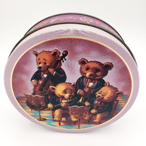 Jazz Band Bears Vintage Great American Opportunities Metal Collectible Tin 6".